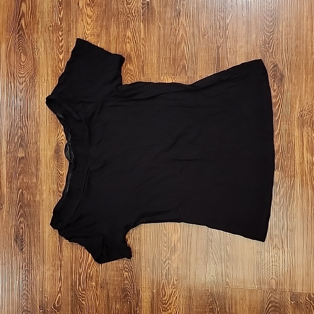 Medium Shein black V neck tee shirt